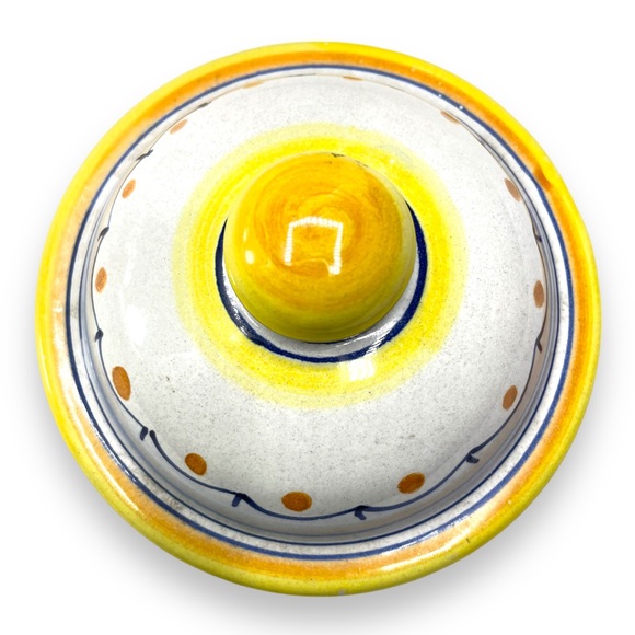 L’ Antica Deruta Le Collezioni Limited Edition Hand Painted Container Dated 2008 - Picture 9 of 16